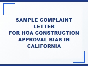 California Hoa Construction Bias Complaint Guide