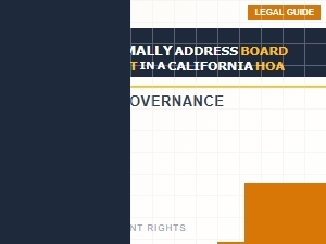 Reporting Hoa Board Misconduct in California