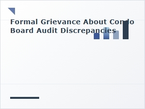 Reporting Audit Problems to Your Condo Board