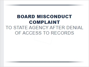 File Complaint After Denied Hoa Records