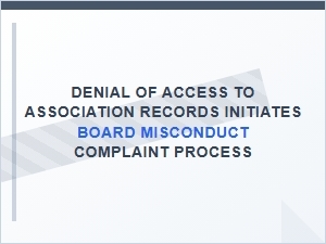 Access Denials Trigger Hoa Board Complaint Process