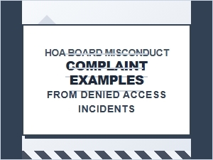 How to Report Hoa Board Denial of Record Access