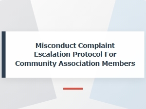 Reporting Member Misconduct to Your Association