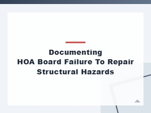 Public Safety Neglect in Hoa Maintenance